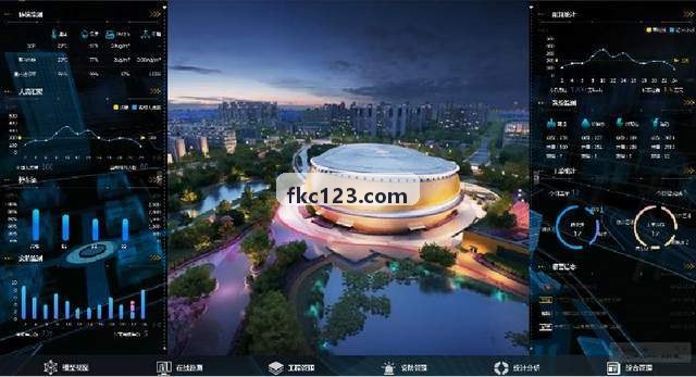 贵宾厅实时监控工作流界面